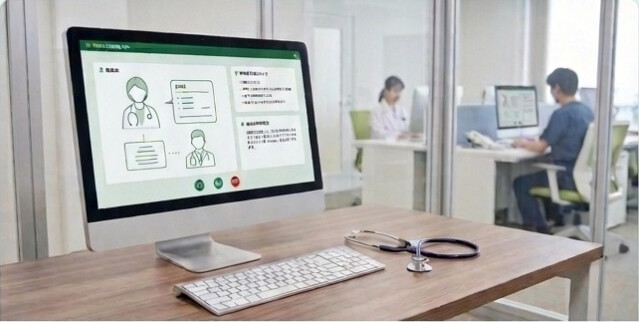 Medical consultation in a hospital